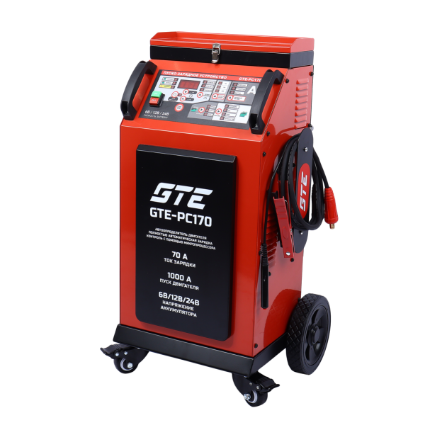 Устройство пуско-зарядное 12-24V 60-750Ач/1000А передвижное GTE-PC170
