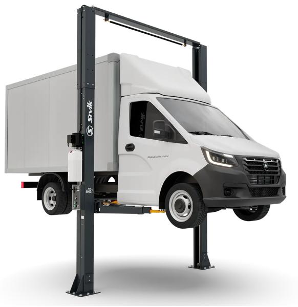 Двухстоечный электрогидравлический подъемник ПГА-5000/1 (высокая версия для LCV) Двухстоечный электрогидравлический подъемник ПГА-5000/1 (высокая версия для LCV)