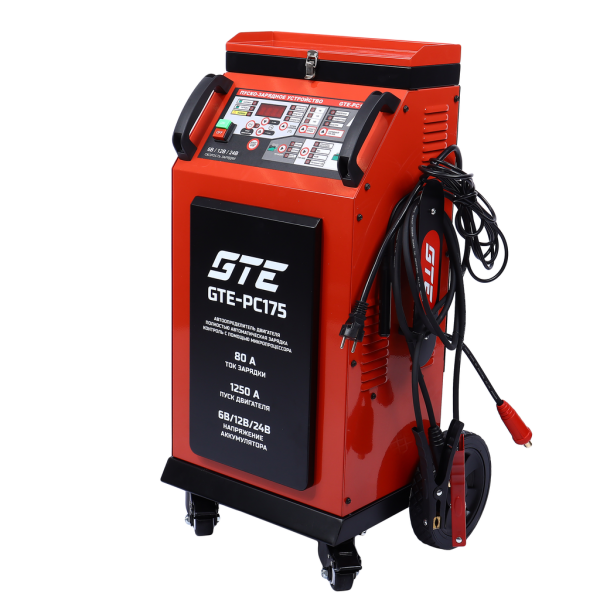 Устройство пуско-зарядное 12-24V 750Ач/1250А передвижное GTE-PC175