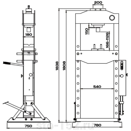Пресс 30 т. с ручным и ножным приводом KRWPR30F