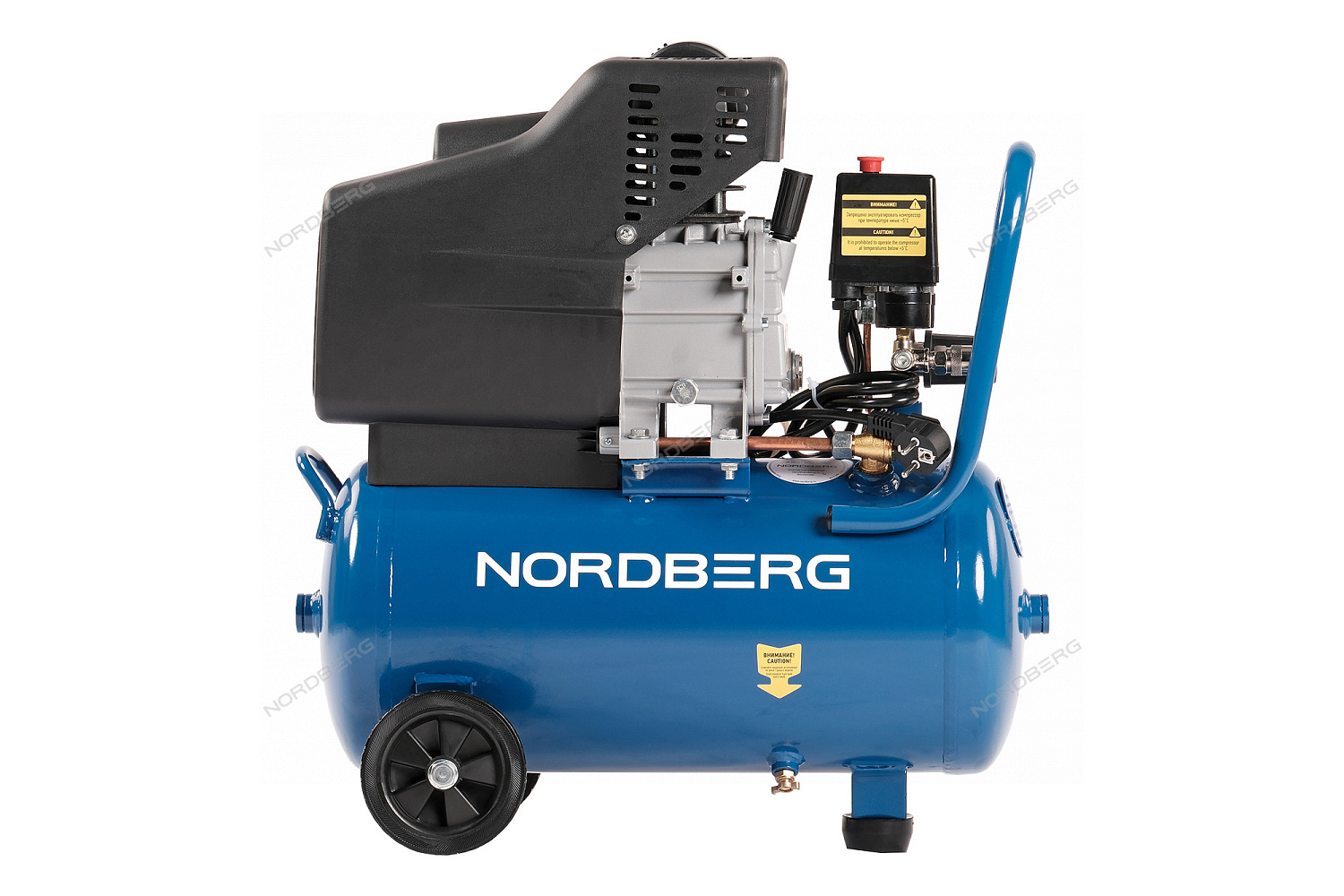 Компрессор поршневой, 220 В, ресивер 24 л, 240 л/мин NCE25/241