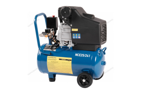 Компрессор поршневой, 220 В, ресивер 24 л, 240 л/мин NCE25/241