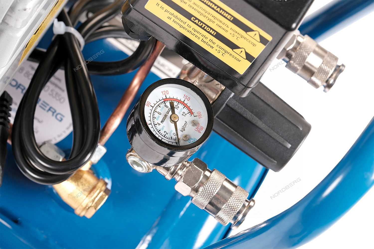 Компрессор поршневой, 220 В, ресивер 24 л, 240 л/мин NCE25/241